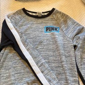 Pink brand gray sweatshirt